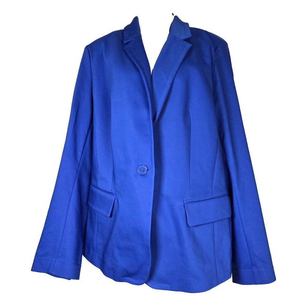 NEW Lane Bryant Modernist Collection Womens Blazer Royal Blue Size 20 Lined NWT
